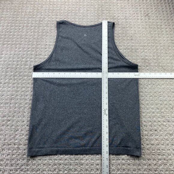 Lululemon Tank Top Shirt Men's Medium M Gray Performance Stretch Training Gym - Picture 6 of 10